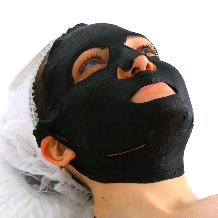 Mascacrilla de Carbón Activo Fibra Detox (Caja 400 uds)  | Pure Charcoal Detox Fiber Mask (Box 400 uds)